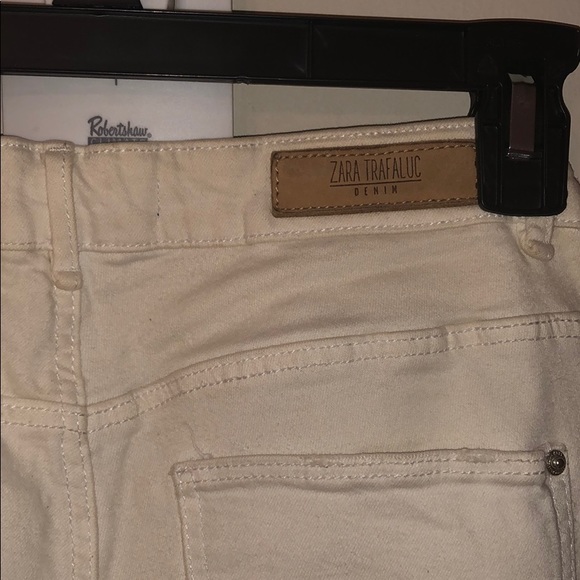 White ZARA pants summer/spring collection size 8 - Picture 7 of 7